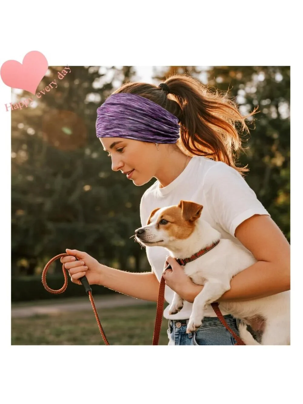 Women Space Dyed Bright Stretch 6 Pack Headband Turban Yoga Hair Accessories